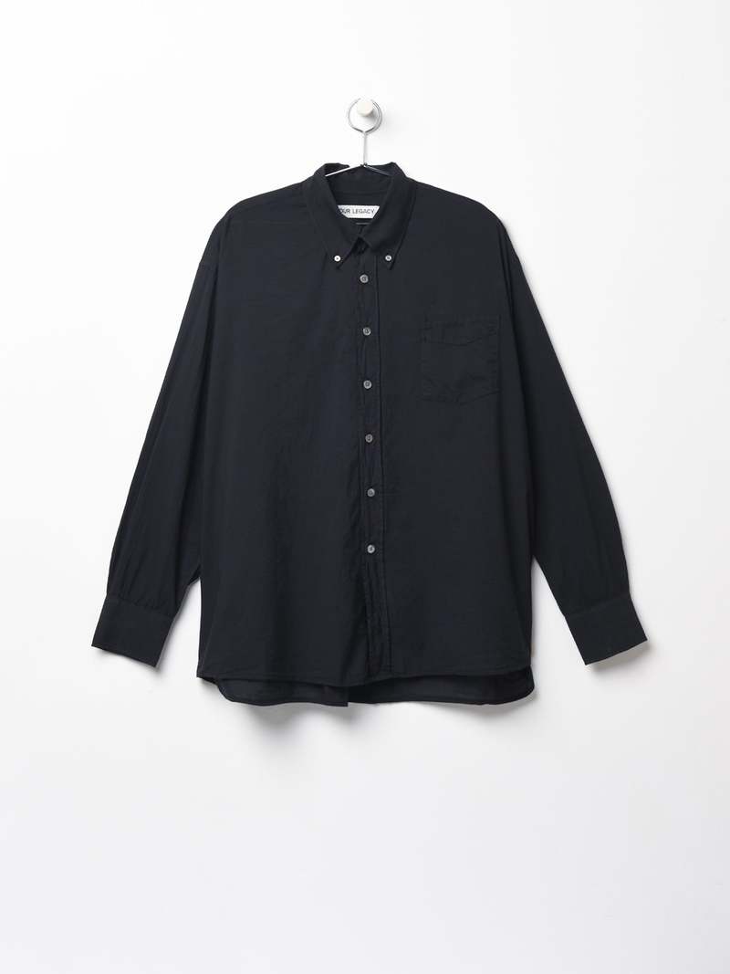 トップス OUR LEGACY Borrowed BD Shirt MR192BB Our Legacy Borrowed BD Shirt Black Voile