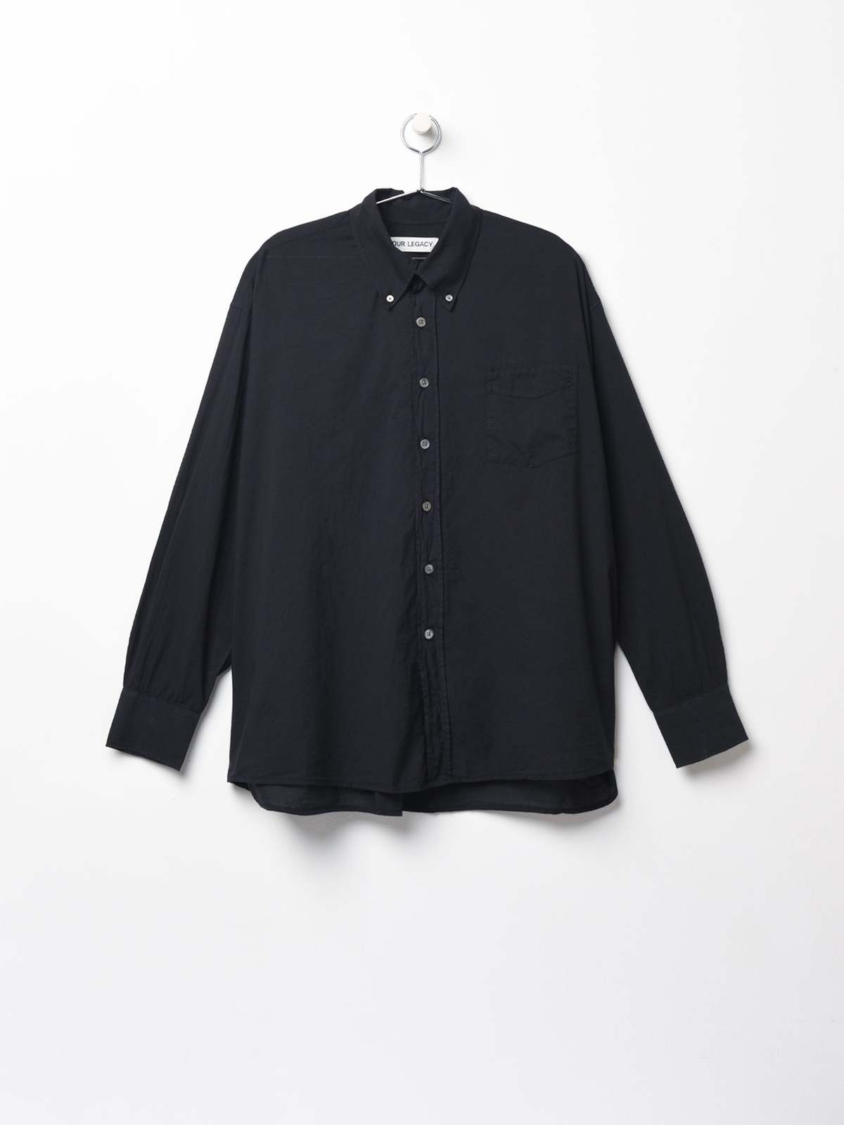 トップス OUR LEGACY Borrowed BD Shirt MR192BB Our Legacy Borrowed BD Shirt Black Voile
