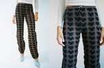 Gabe Gordon Heart Pants - Brown/Black - Thumbnail 7