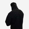 FAIZ T.S. Oxford Waffle Wool Knit Cowichan Sweater - Black - Thumbnail 2