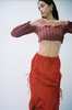 J.Kim Flower Skirt - Red  - Thumbnail 3