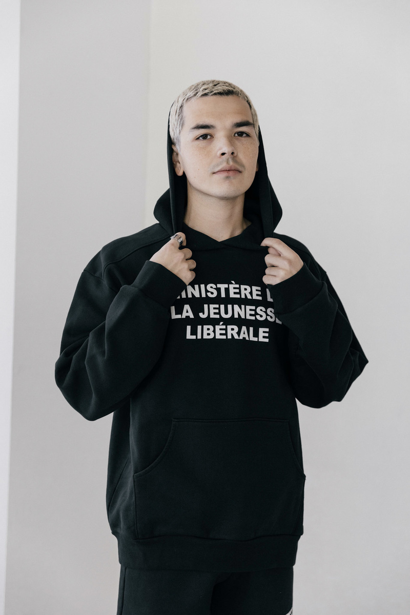 Liberal Youth Ministry French Logo Hoodie - Black | Garmentory