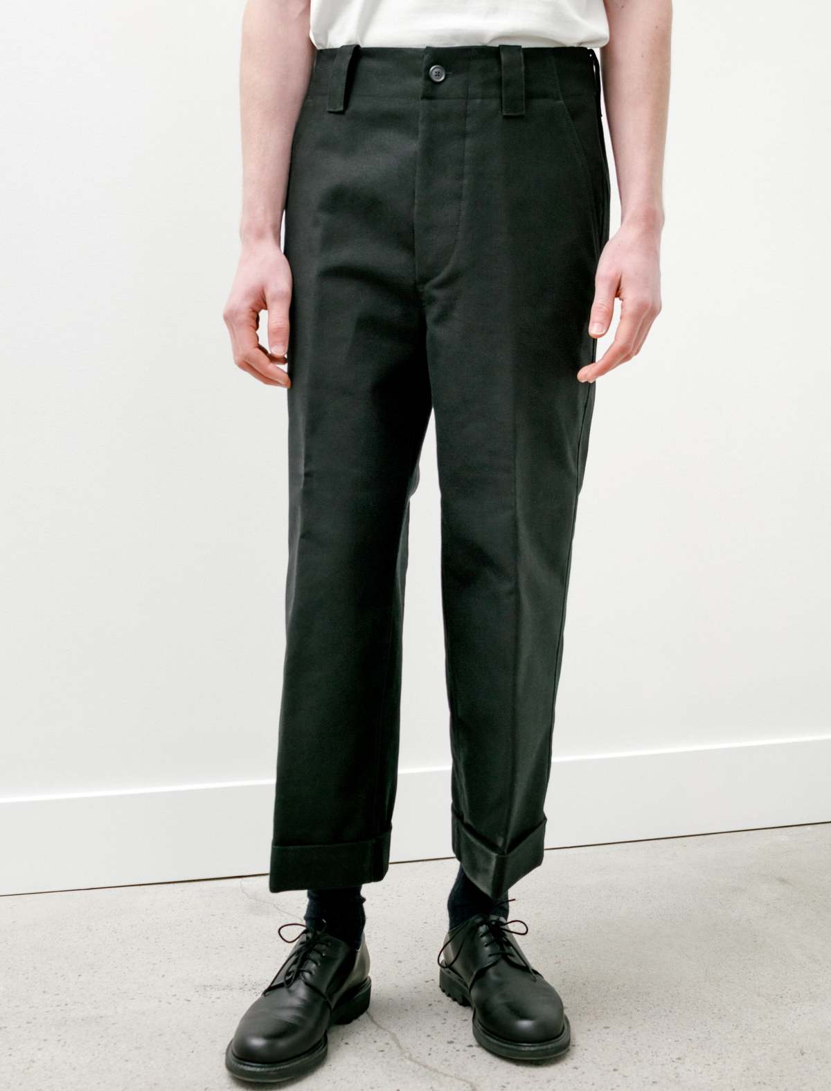 margaret howell モールスキントラウザー Margaret Howell Cropped Compact Cotton Moleskin Trouser