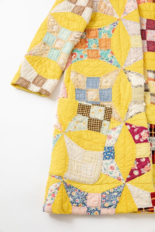 Carleen Original Quilt Coat Yellow Glorified Nine Patch Garmentory