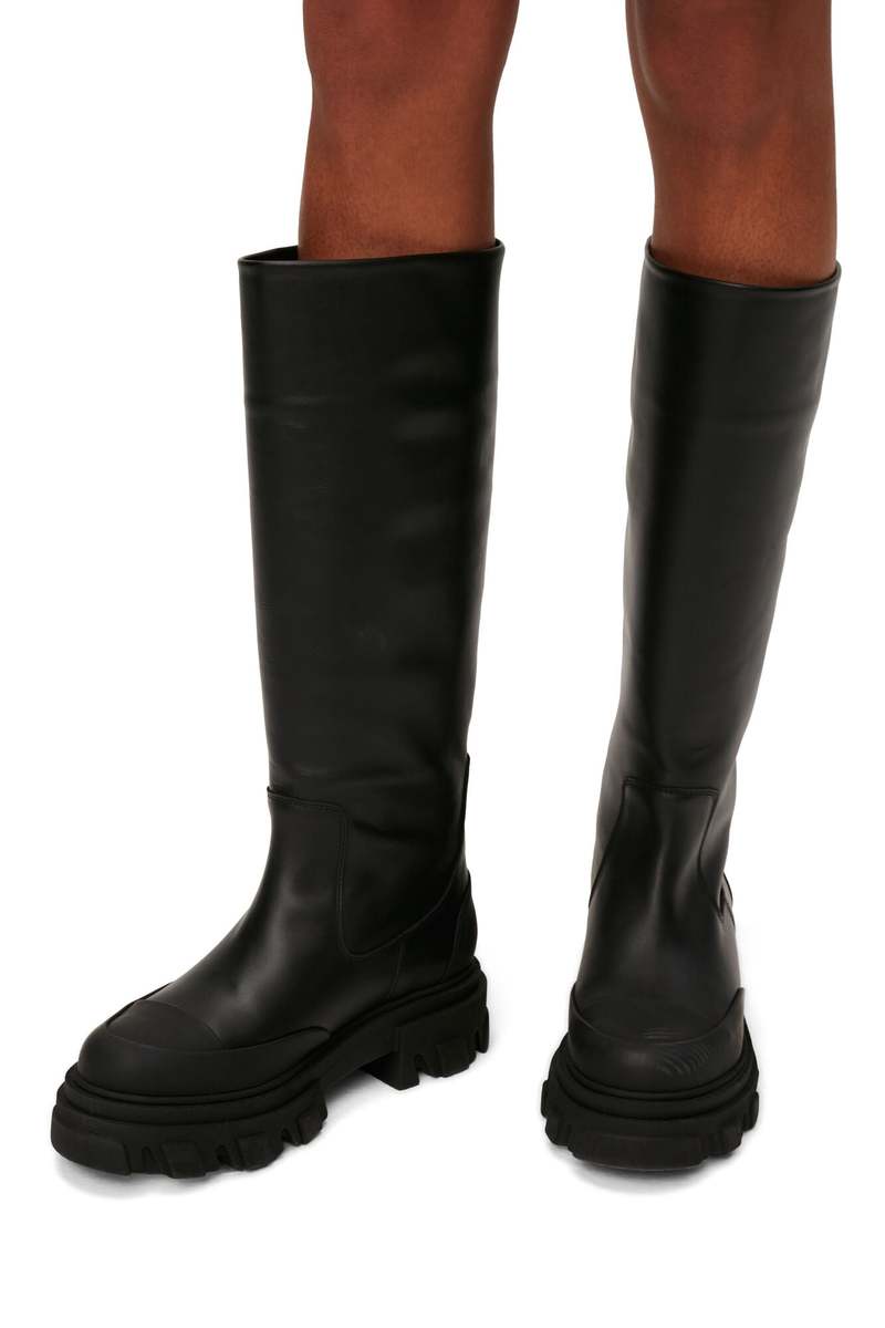 ブーツその他 Ganni Cleated High Tubular Boot Ganni Cleated High Tubular Boot - Black | Garmentory