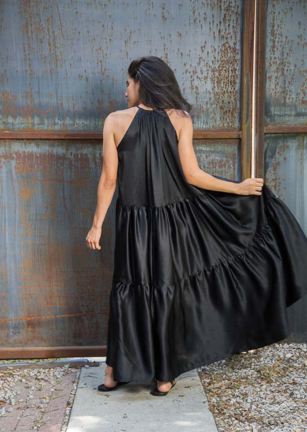 Miranda Bennett Studio Lewis Dress in Silk Charmeuse | Garmentory