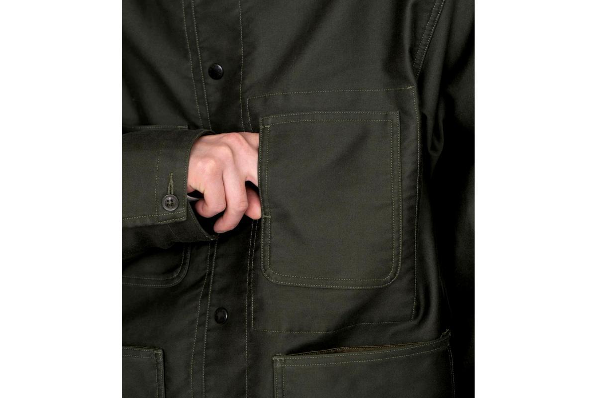 Nanamica Moleskin Dock Jacket Olive Garmentory