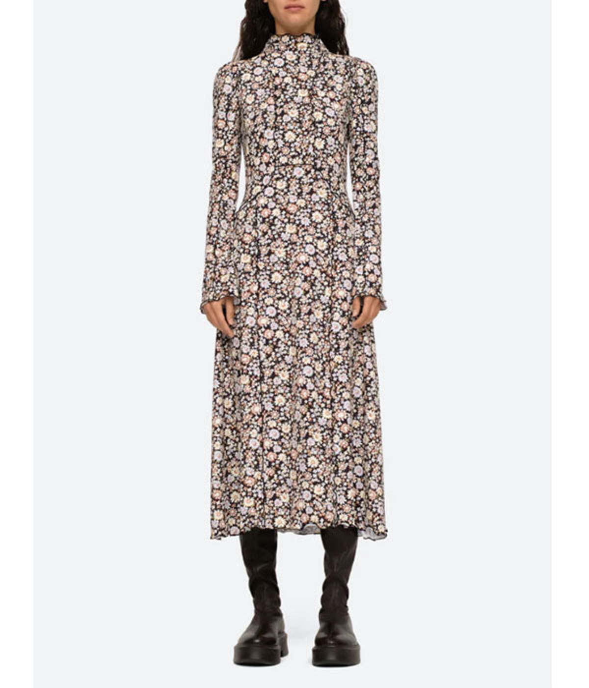 【Sea New York】2023ss CARSON FLORAL DRESS Sea NY Carson Dress - Floral | Garmentory