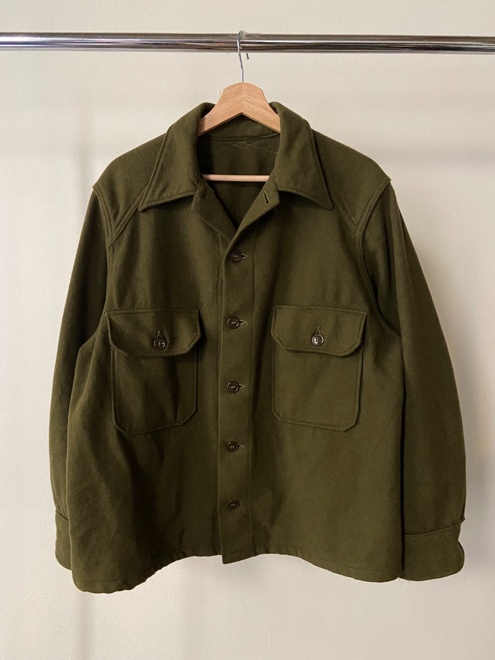 Heavy wool shirt outlet jacket