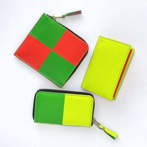 Comme des Garons Super Fluo Card Case - Yellow