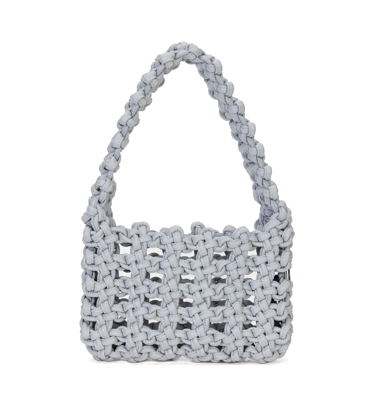 KARA Reflective Knot Armpit Zip Pouch Bag - Gray | Garmentory