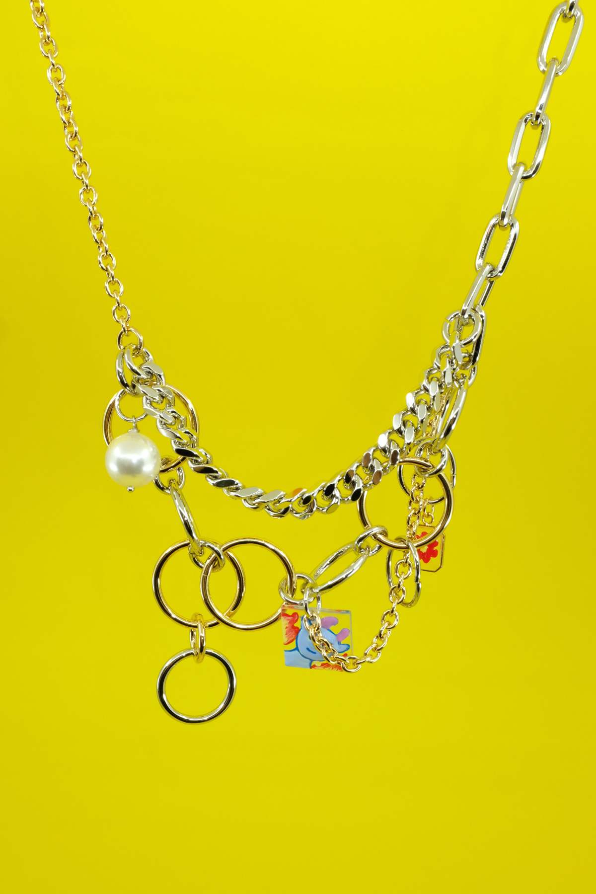 ネックレス・ペンダント Marni Playful Gold And Silver Chain Necklace Marni Playful Chain Necklace - Gold/Silver | Garmentory