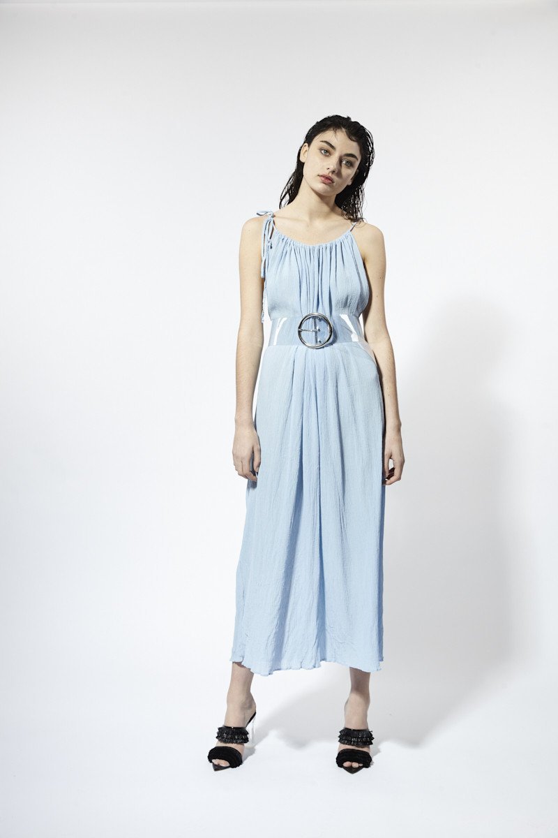 Miss Crabb Beata Beatrix Dress - Eggshell Blue | Garmentory