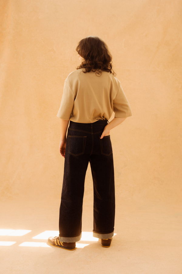 I AND ME Selvedge Wide Leg Jeans