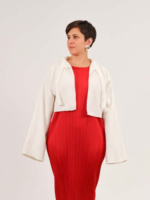 Grind and Glaze Tea Jacket Winter White Garmentory