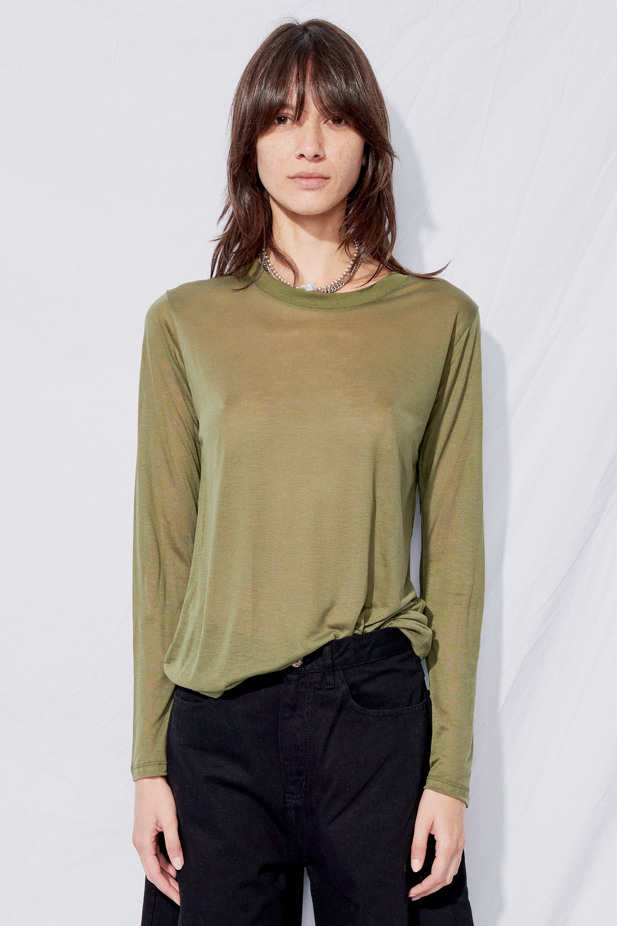 Baserange Longsleeve Tee - Apache Green | Garmentory