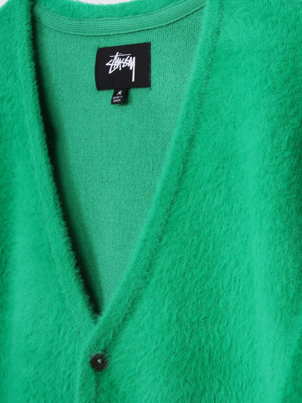 Stussy Shaggy Cardigan - Kelly | Garmentory