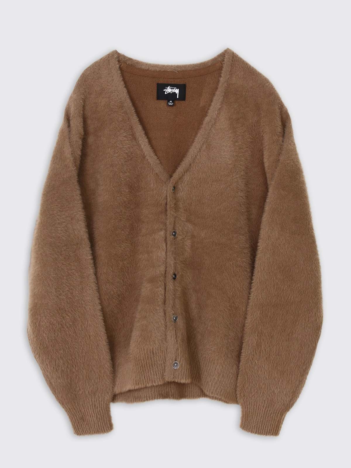 Stussy Shaggy Cardigan - Taupe | Garmentory