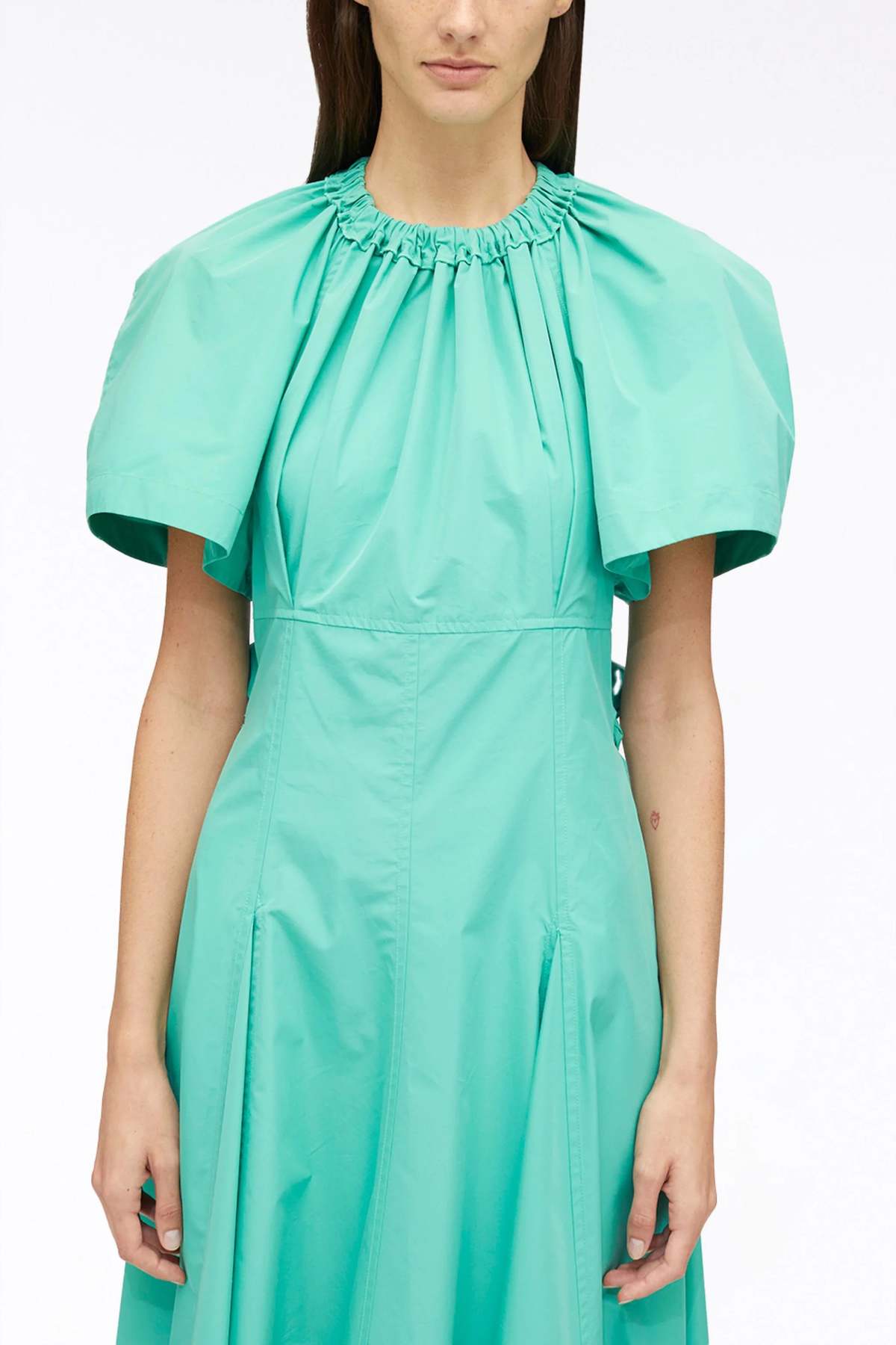 3.1 Phillip Lim Ladybug Poplin SS Midi Dress - Jade | Garmentory