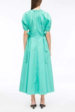 air force green dress uniform Boden Women's Ivy Placket Linen Midi Dress in Green