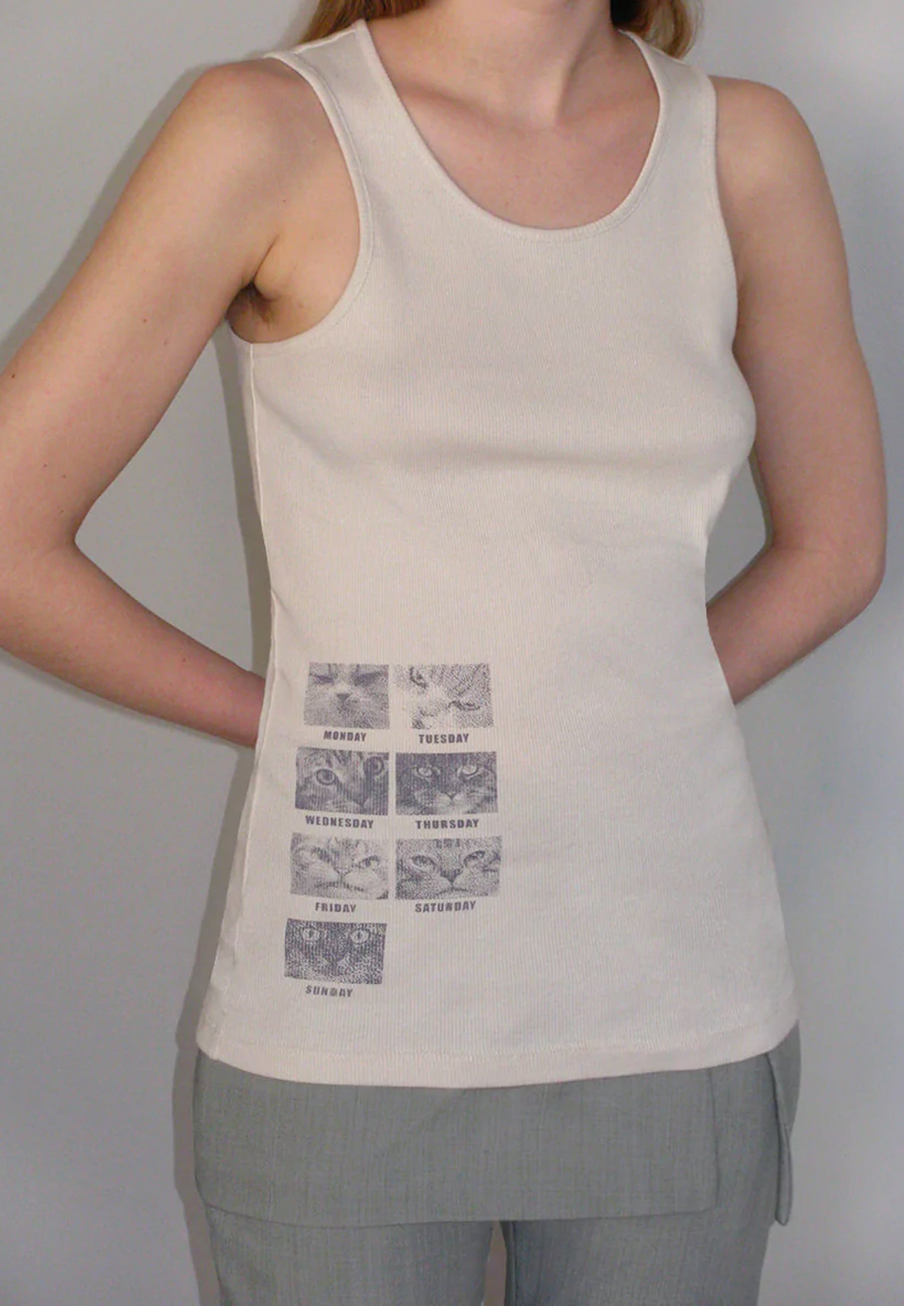 Paloma Wool Alexei Singlet Top - Light Grey | Garmentory