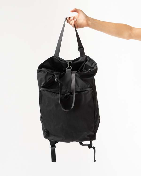 Amiacalva Gabardine 2way Backpack Black Garmentory