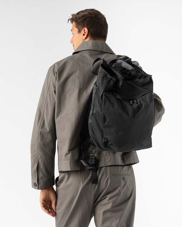Amiacalva Gabardine 2way Backpack - Black | Garmentory