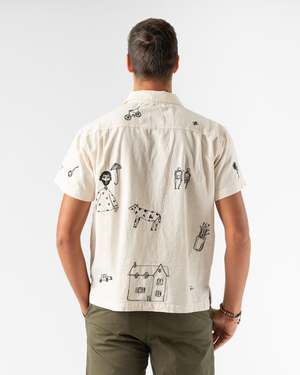 Samuel Zelig Embroidered Camp Shirt | Garmentory