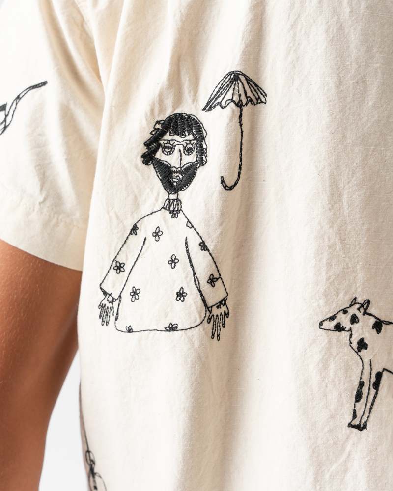 Samuel Zelig Embroidered Camp Shirt | Garmentory