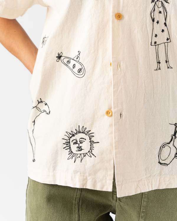 Samuel Zelig Embroidered Camp Shirt | Garmentory