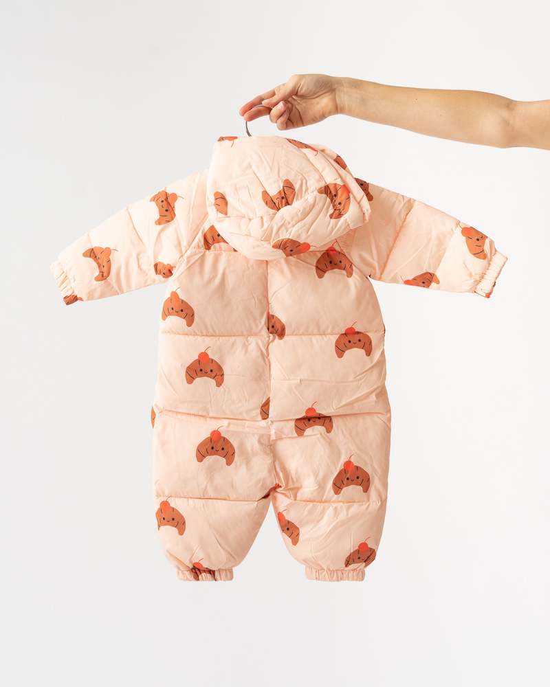 Kids Tinycottons Croissant Padded Overall - Nude | Garmentory