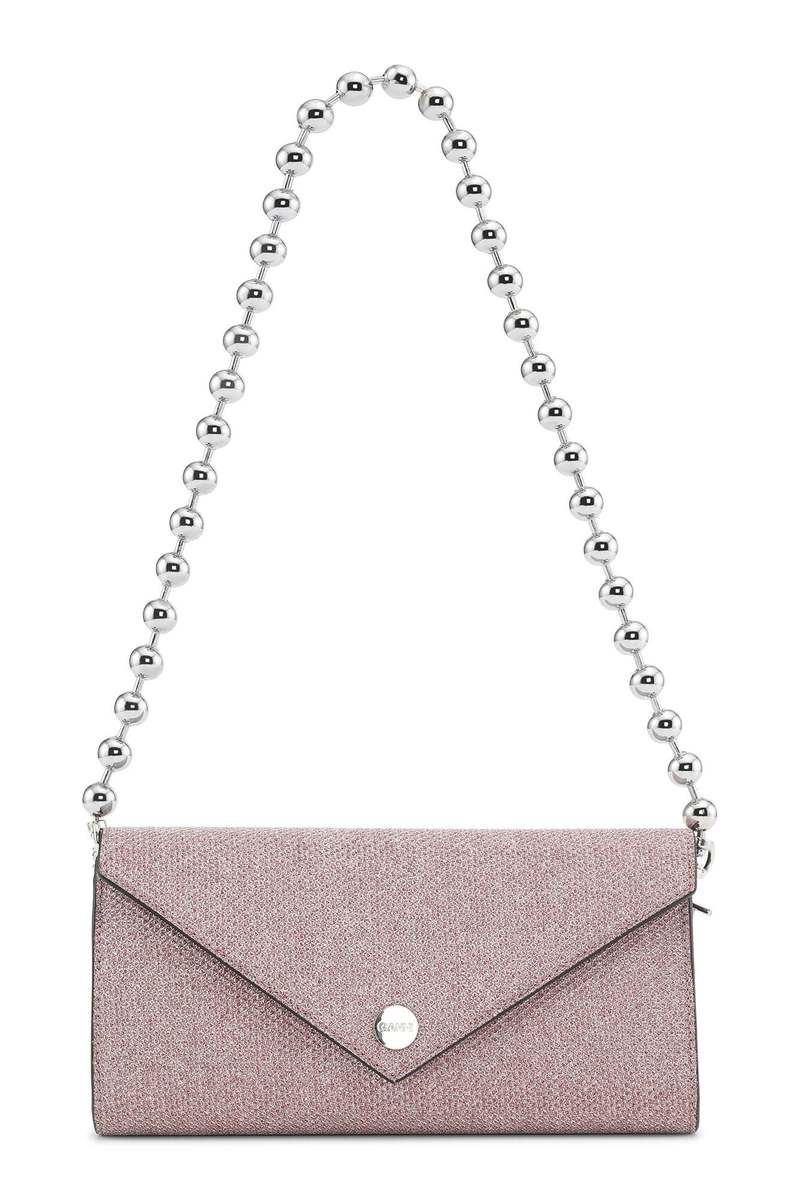 【関税＆送料込み】Ganni Grape Wallet ガニー(GANNI)｜Ganni Bou Card Holder Metallic - 250254907017