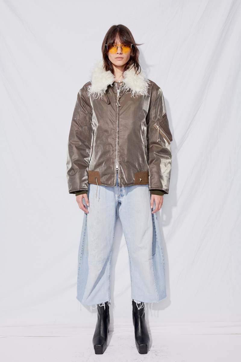 our legacy glyptodon bomber 　サイズ34 Our Legacy Glyptodon Bomber W - Army Green Shimmer Tech