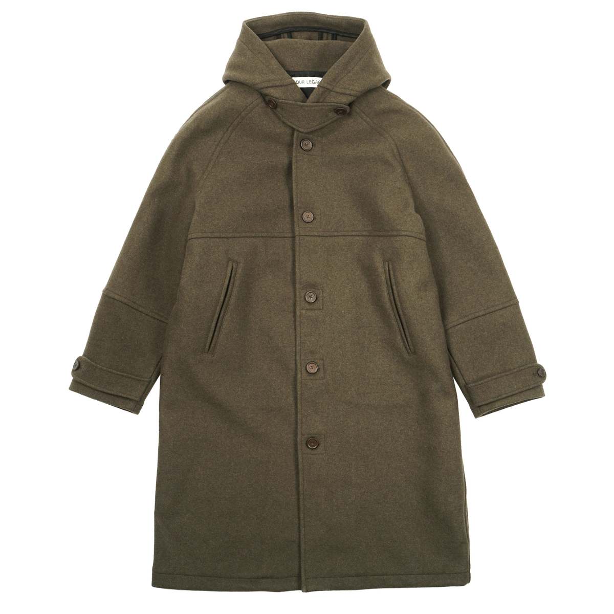 Our Legacy MOSS GREEN ABBEY MELTON DUFFEL Coat - Brown