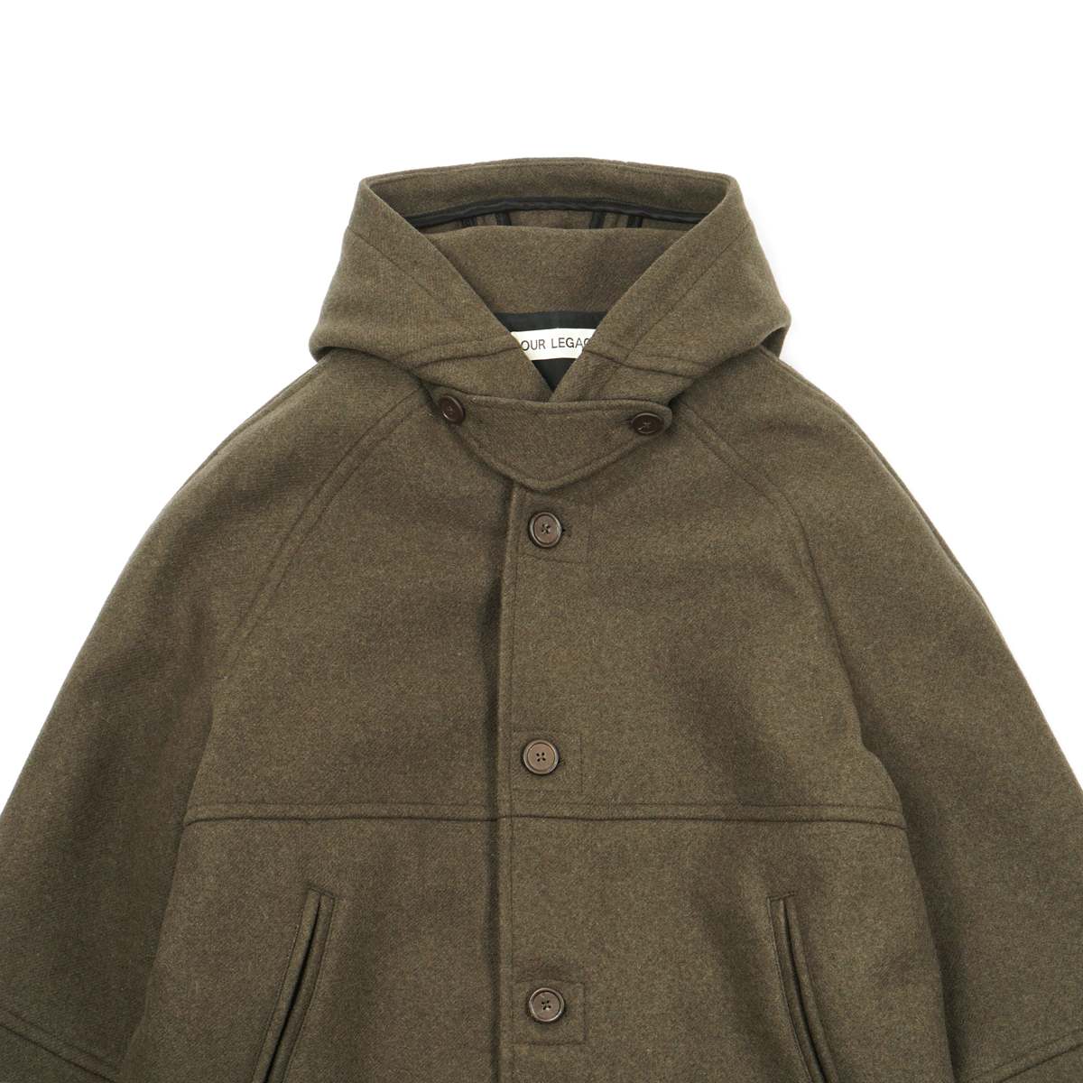 Our Legacy MOSS GREEN ABBEY MELTON DUFFEL Coat - Brown