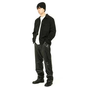 OUR LEGACY FORMAL MOTO CUT フェイクレザーパンツ Our Legacy - Formal Moto Cut Cageian Black Fake Leather