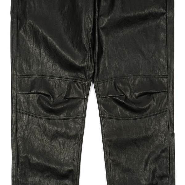 Our Legacy FORMAL MOTO CUT - CAGEIAN BLACK FAKE LEATHER | Garmentory