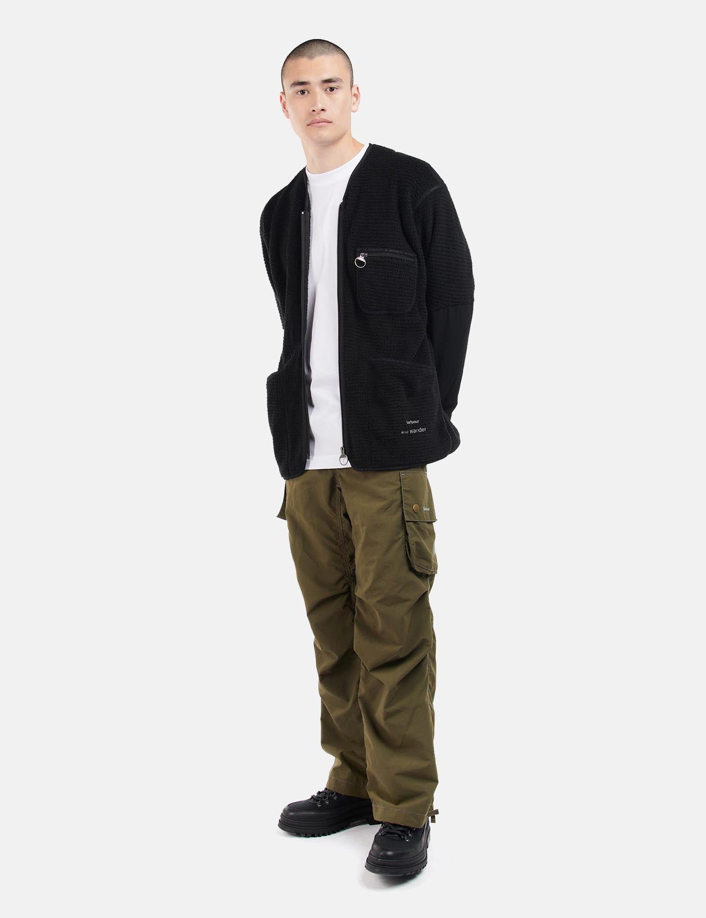 Barbour x And Wander Fleece - Black | Garmentory