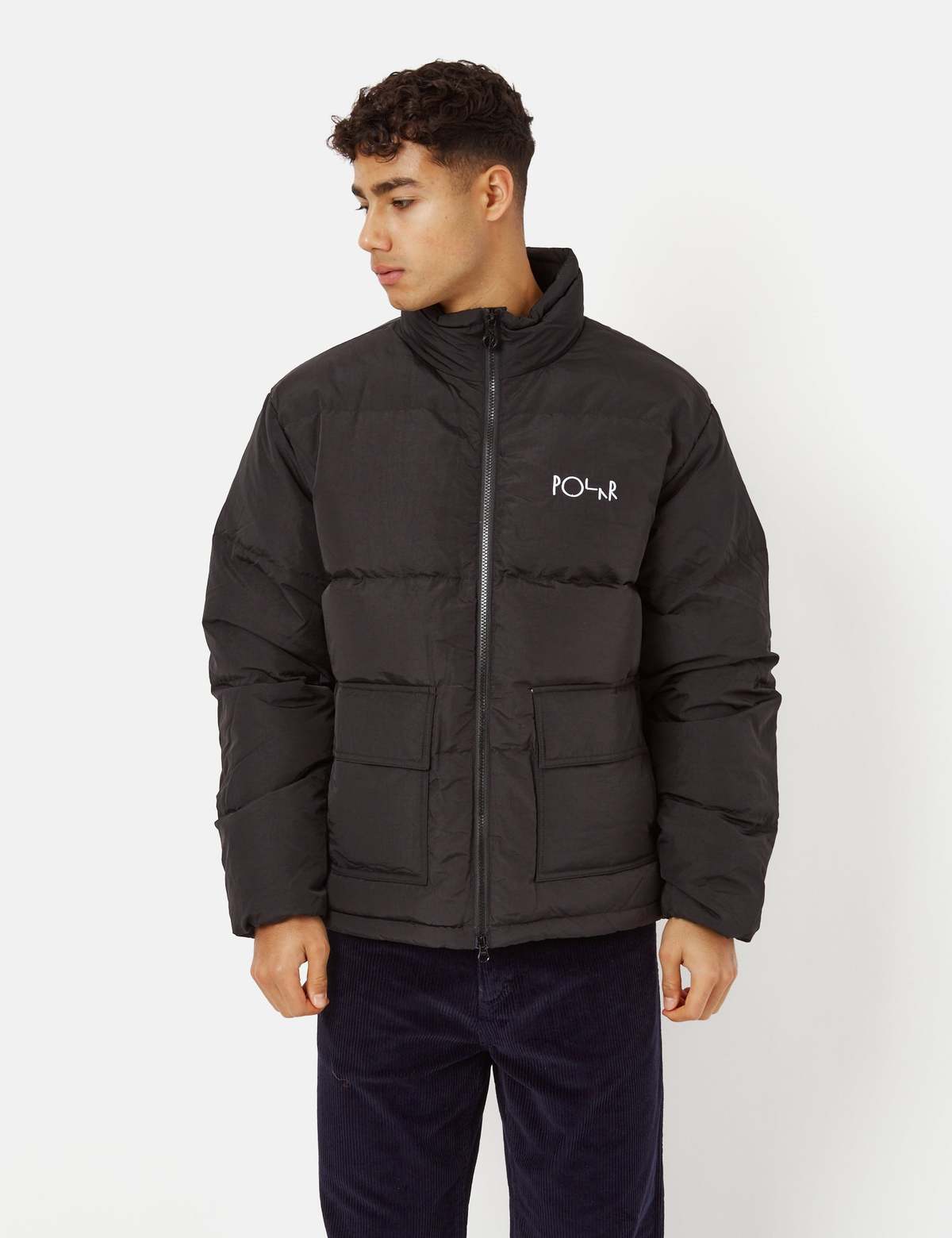 Polar Skate Co. Pocket Puffer Jacket - Black | Garmentory