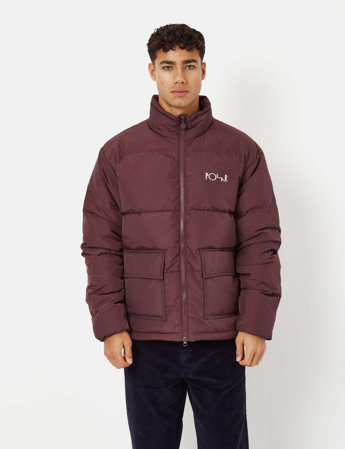 Polar Skate Co. Pocket Puffer Jacket - Bordeaux | Garmentory