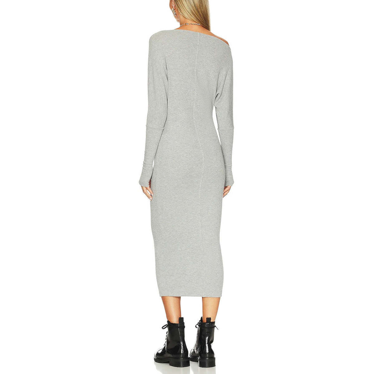 paula knit dress Paula Waffle Knit Short Dress – Jin Hayari main image 1