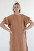A Mente Garment Dye Cotton-terry Sweatshirt Dress - Hazel - Thumbnail 7