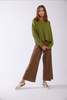The Tile Club Chase Crop Sweater - Sap Green - Thumbnail 1