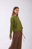 The Tile Club Chase Crop Sweater - Sap Green - Thumbnail 2