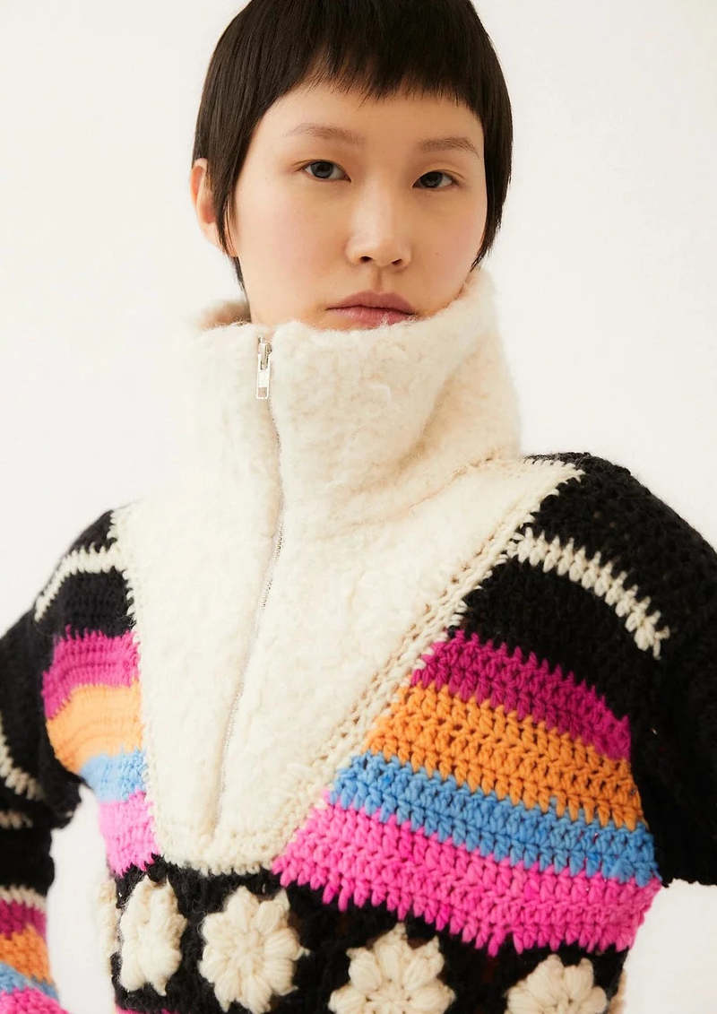 Tach Clothing Ornella Crochet Sweater Garmentory