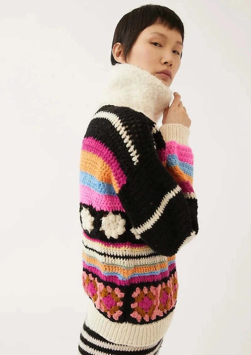 Tach Clothing Ornella Crochet Sweater Garmentory