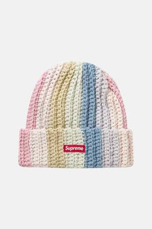 Supreme Gradient Crochet Beanie - Pink Pastel Multi | Garmentory