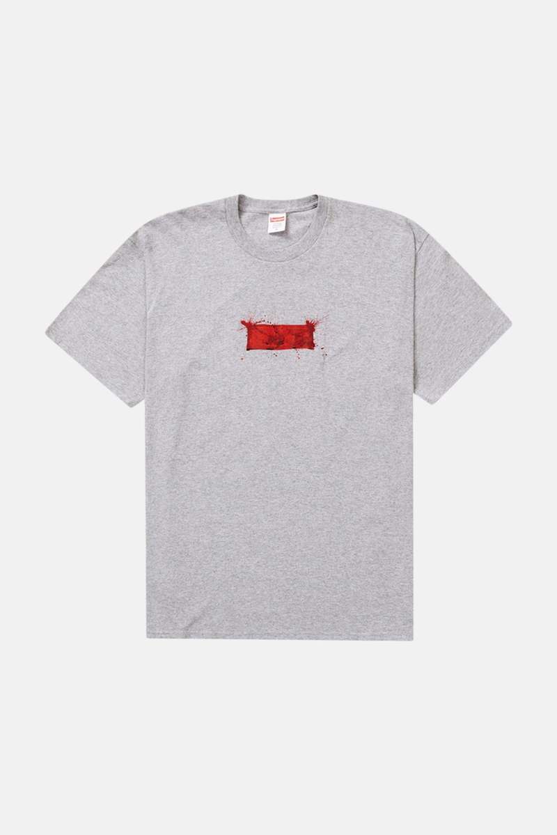 Supreme Ralph Steadman Box Logo Tee - Grey | Garmentory