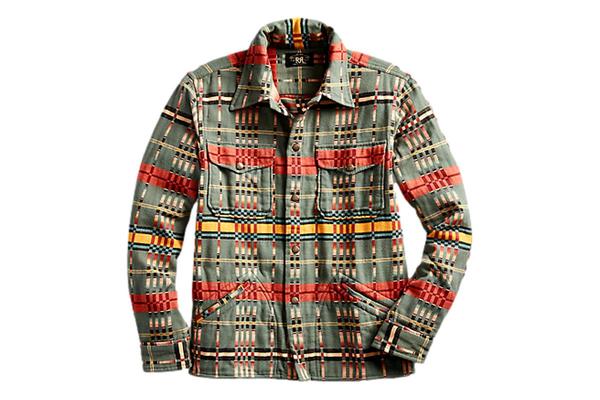 トップス RRL CODY SPORT SHIRT CTN JACQUARD PLAID RRL Plaid Jacquard Overshirt | Garmentory
