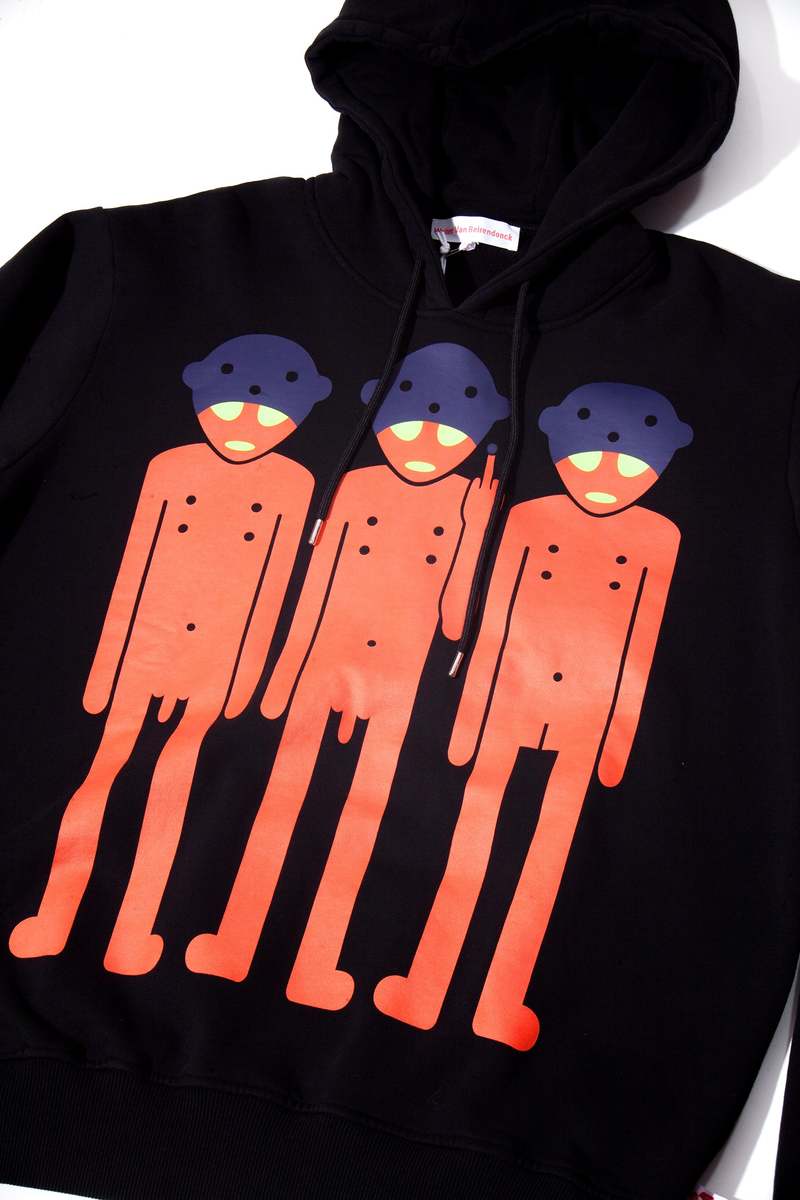 Walter Van Beirendonck Aliens Oversized Hoodie - Black